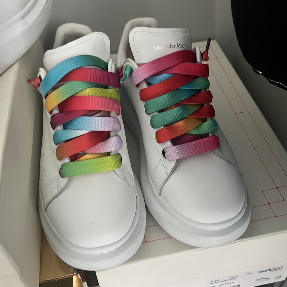 Alexander McQueen multi color lace